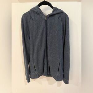 lululemon athletica Men's Heathered Gray Zip-Up Sweater